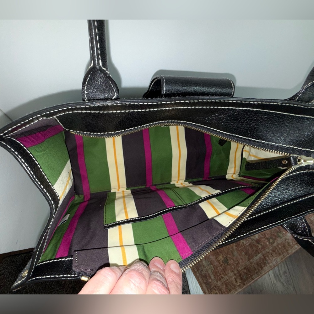Kate Spade “Baylor” Merrywood Shoulder Bag in Black Pebbled Leather - Picture 8 of 13